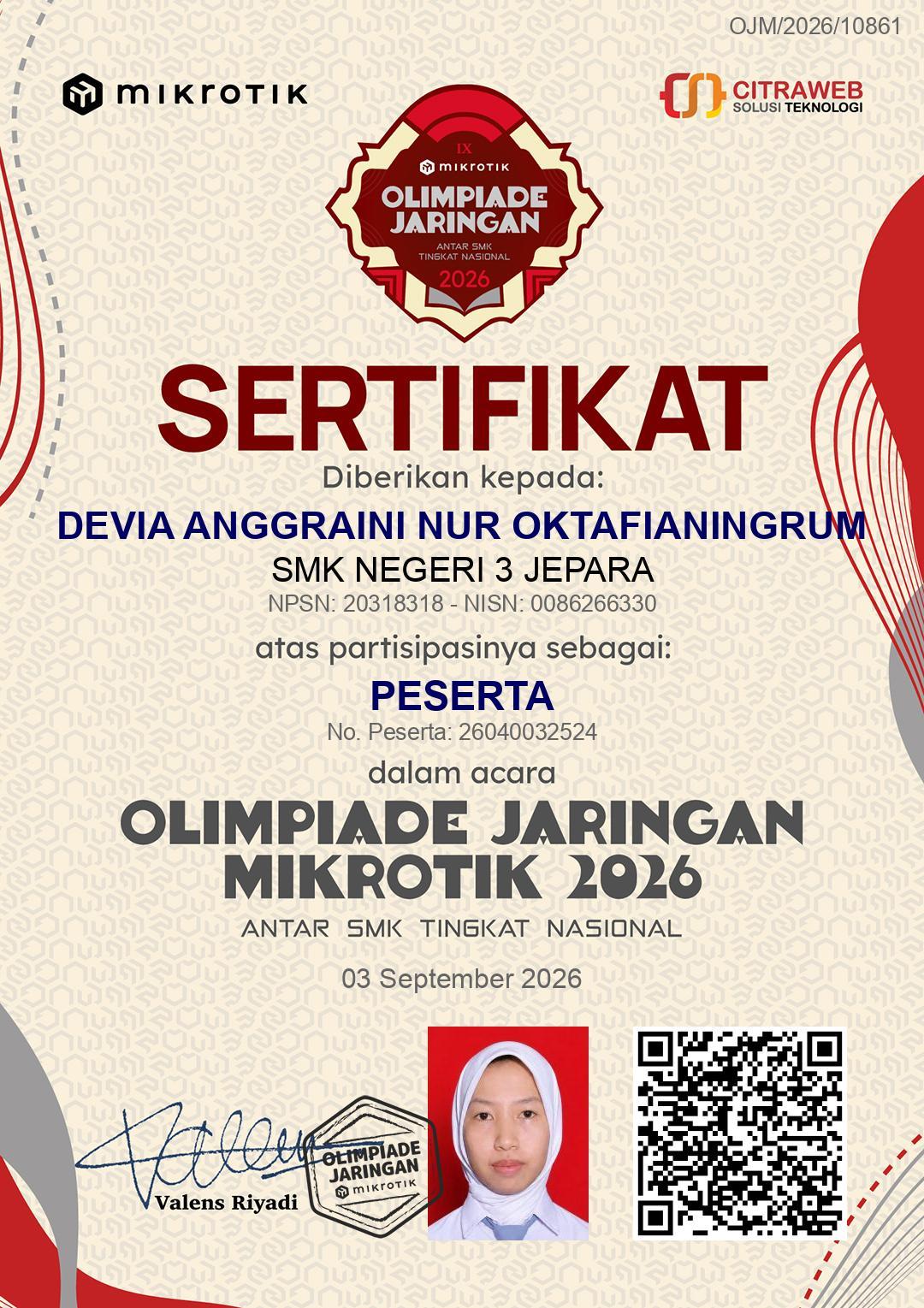 Sertifikat Mikrotik